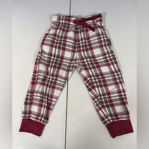 Little Bipsy Baby Boy's Plaid Flannel Lounger Jogger Pants Size 2T-3T